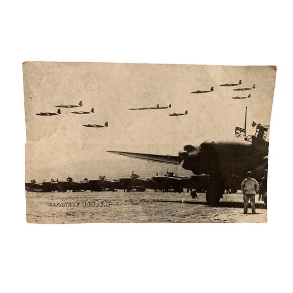 Vintage 5" by 8" James Phillips Japanese Bombers WWII Black White Photo Print - Picture 1 of 7
